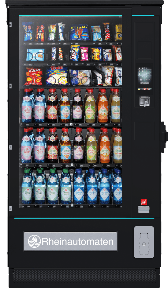 Snackautomat mit Rheinautomaten Logo